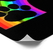 Poster Pooten Op Een Regenboog (Hoek)