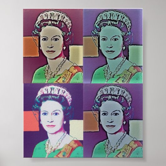 Poster - Pop "De koningin" (Voorkant)