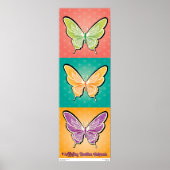 Poster - Pop Vlinders - Buellton.Art (Voorkant)