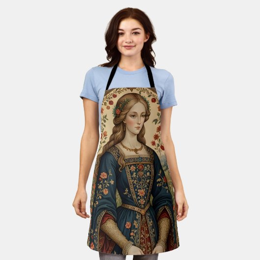 Poster Portrait Dame Schort (Gedragen)