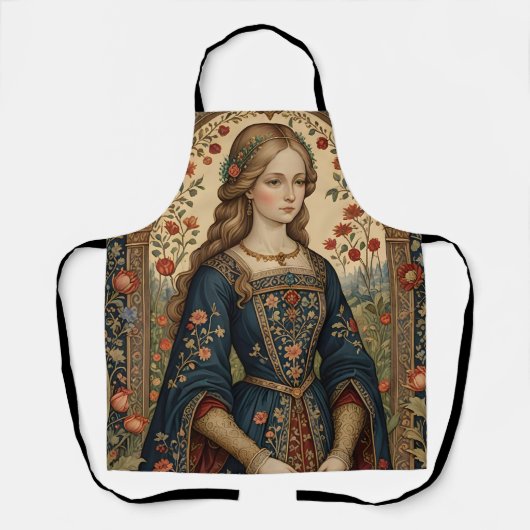 Poster Portrait Dame Schort (Voorkant)