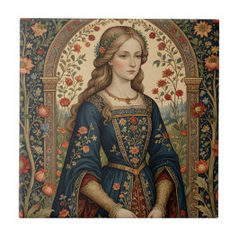 Poster Portrait Dame Tegeltje