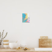 Poster positieve virussen tropische palmbomen (Keuken)