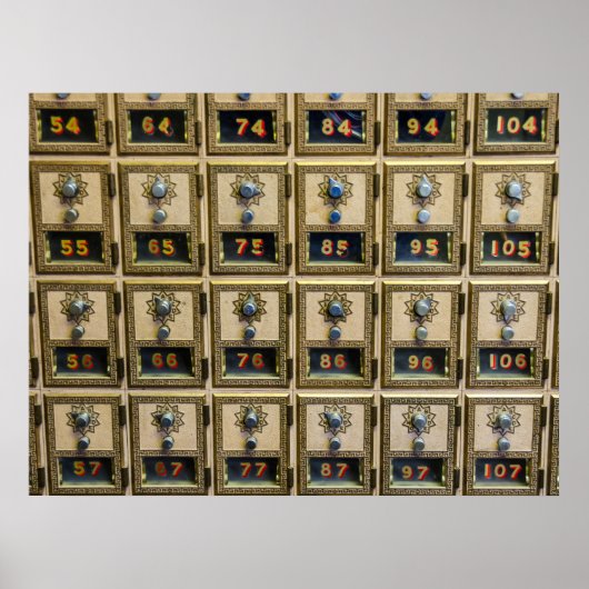 Poster Postcombinatiestakken (Voorkant)