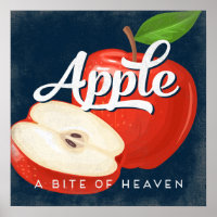Poster Poster Vintage fruitlabel appel