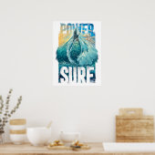 Poster Power Surf (Keuken)