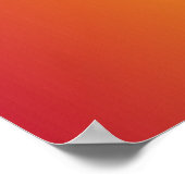 Poster prachtige aangepaste regenboogstripes (Hoek)