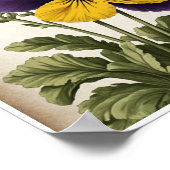 Poster Prachtige Pansy Flower Wanddecoratie Wandku (Hoek)