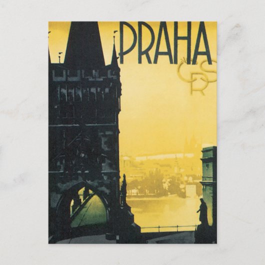 Poster Praha Briefkaart (Voorkant)