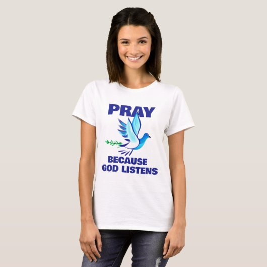 Poster PRAY T-shirt (Voorkant volledig)