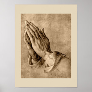 Poster Praying Hands