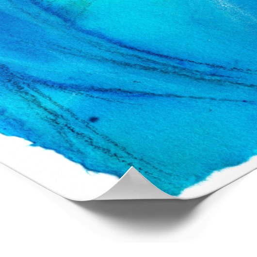 poster "Precipice" Abstracte Waterverf (Hoek)