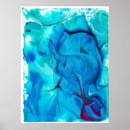 poster "Precipice" Abstracte Waterverf