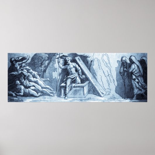 poster/prent "De opstanding van Jezus Christus" Poster (Voorkant)