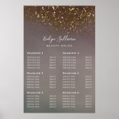 Poster prijslijst voor vloeibaar glitter-ontwerp (Voorkant)