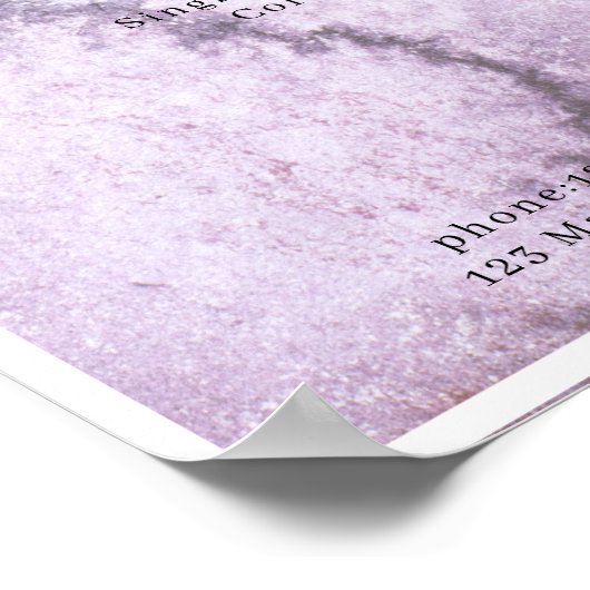 Poster Prijslijst waterverf (Hoek)