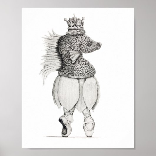 Poster "Prinses Fisherina"  (Voorkant)