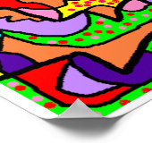 Poster Print Afbeelding Vette felle kleuren (Hoek)