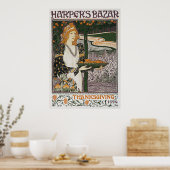 Poster Print: Art Nouveau - L.Rhead - Thanksgiving (Keuken)