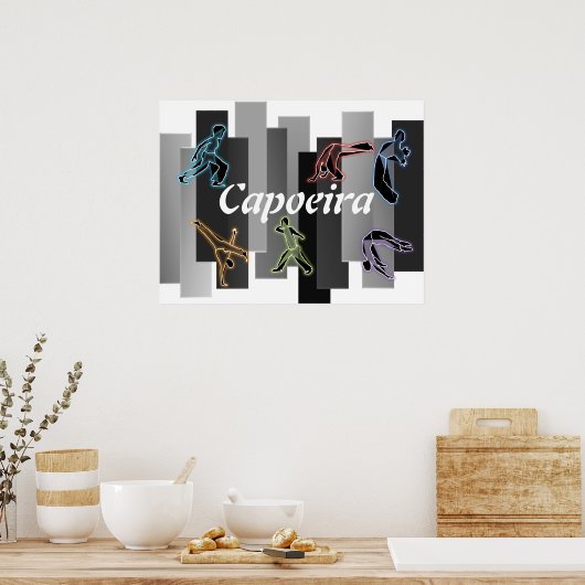 poster print capoeira vechtsport (Keuken)