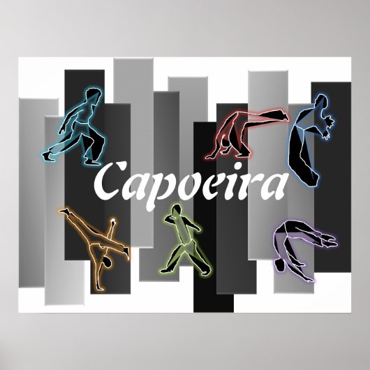 poster print capoeira vechtsport (Voorkant)