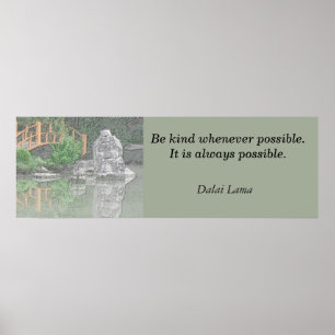 Poster print Dalai Lama citaat