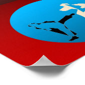 poster print karate vechtkunst (Hoek)