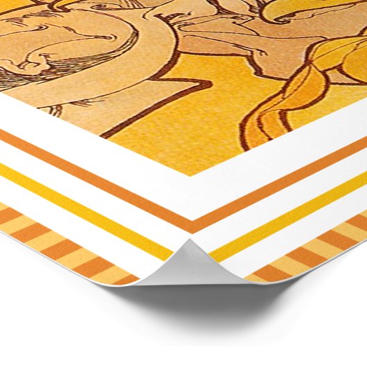 Poster/Print: Mucha - Flowers - Lily Poster (Hoek)