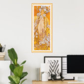 Poster/Print: Mucha - Flowers - Lily Poster (Thuiskantoor)