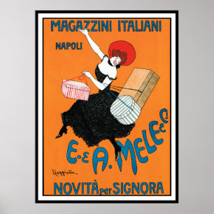 Poster print van Cappiello - Magazzini Italiani