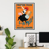 Poster print van Cappiello - Magazzini Italiani (Thuiskantoor)