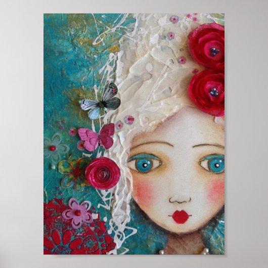 Poster print van Julie Ryder - Marie Antoinette (Voorkant)