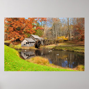 Poster print van Mabry Mill in Meadows of Dan, VA