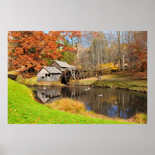 Poster print van Mabry Mill in Meadows of Dan, VA (Voorkant)