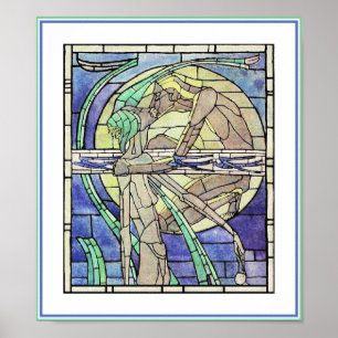 Poster Print: zomer - door Margaret Macdonald