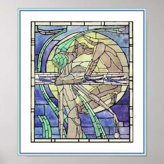 Poster Print: zomer - door Margaret Macdonald (Voorkant)