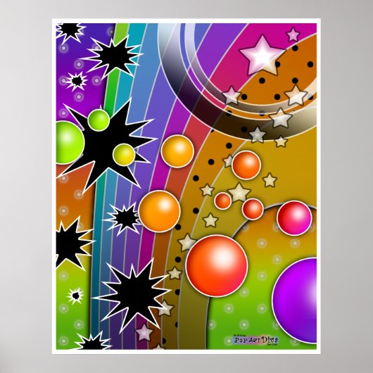 Poster, Prints - BIG BANG BLACK HOLES POP ART (Voorkant)