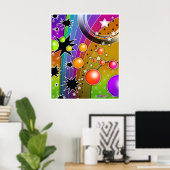 Poster, Prints - BIG BANG BLACK HOLES POP ART (Thuiskantoor)
