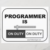 Poster - Programmeur is (Voorkant)
