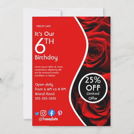 Poster promoveren kaart (Voorkant)