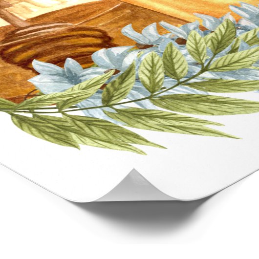 Poster Proverbios 16:24 en acuarelas (Hoek)