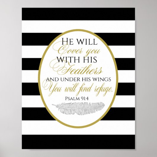 Poster psalm 91:2 (Voorkant)