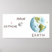 Poster Psyche naar schaal (Voorkant)