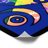 Poster Psychedelic Blues (Hoek)