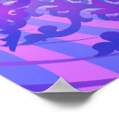 Poster: Psychedelische Paarse Spiraal: Vector Art Poster (Hoek)