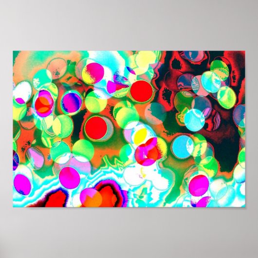 Poster Psychodelische lichten (Voorkant)