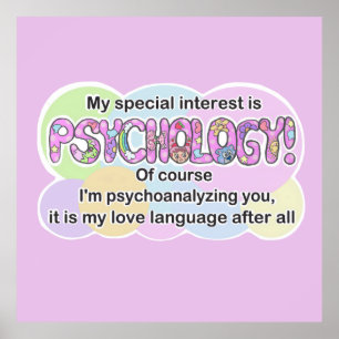 Poster Psychologie Taal van de Liefde (ADHD, Autis