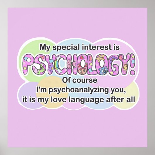 Poster Psychologie Taal van de Liefde (ADHD, Autis (Voorkant)
