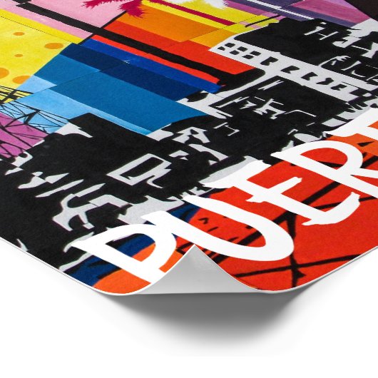 Poster Puerto Rico (Hoek)