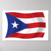 Poster Puerto Rico Flag Print (Voorkant)